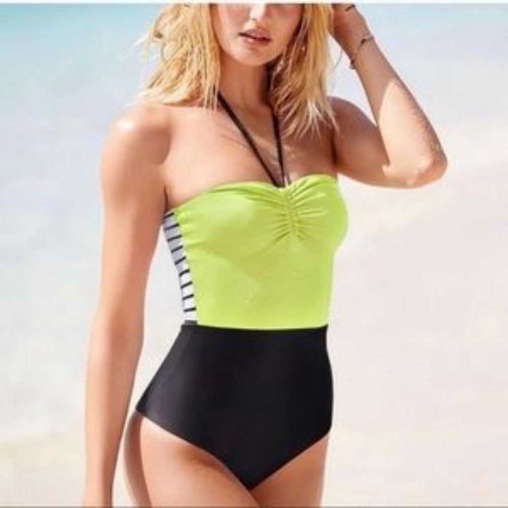 Victoria's Secret Lime Green Halter Swimsuit